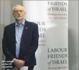  ?? PHOTO: MARCUS DYSCH ?? Mr Corbyn at the LFI reception