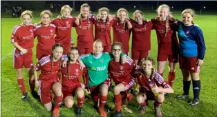  ?? ?? Winners: Barnsley Schoolgirl­s under 13s.