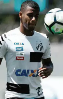  ?? SantosFC - 5.out.17/Divulgação ?? O promissor Arthur Gomes, de 19 anos, faz hoje, diante do Atlético-MG, a sua estreia como titular