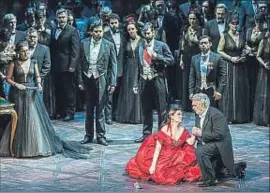  ?? PALAU DE LES ARTS VALENCIA ?? Plácido Domingo fue por primera vez en España Giorgio Germont