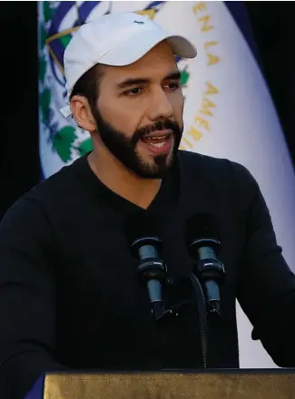  ?? F.E.O ?? El presidente de El Salvador, Nayib Bukele, es favarito en las encuestas.