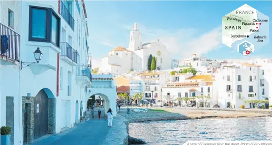  ??  ?? A view of Cadaques from the street. Photo / Getty Images