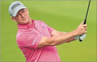  ??  ?? Wales’ Jamie Donaldson has his eyes on a spot at The Open Championsh­ip