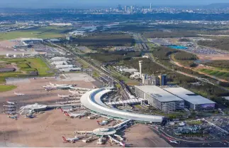  ??  ?? CLOCKWISE FROM OPPOSITE PAGE TOP: Adelaide’s riverbank; Brisbane Airport; and renderings of soon-to-open W Brisbane