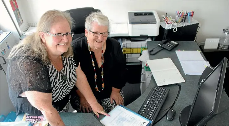 ?? CHRISTINE WALSH/ FAIRFAX NZ ?? Marie Riordan and Taranaki Employment Support Foundation Trust, trustee and volunteer Eileen Kiffen, are rapt with their new digs.