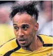  ??  ?? LATE HIT Aubameyang