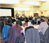  ??  ?? Près de 120 personnes ont assisté à la journée provincial­e sur la recherche organisée par l’APFFQ, à Trois-Rivières.