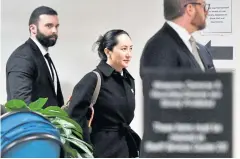  ?? REUTERS ?? Huawei Chief Financial Officer Meng Wanzhou leaves British Columbia Supreme Court following her extraditio­n hearing on Jan 23.