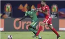  ??  ?? Sadio Mané attacks during Senegal’s Africa Cup of Nations semi-final win over Tunisia. Photograph: Hassan Ammar/AP