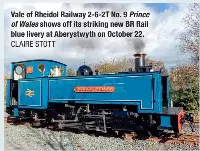 Vale of Rheidol revives post-steam era with BR blue livery | Steam ...