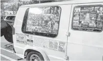  ?? COURTESY ?? A passerby grabbed a shot of the van allegedly ownded by Cesar Sayoc on Oct. 18, outside Whole Foods on University Drive in Davie.