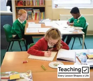  ??  ?? POSITIVE INFLUENCE: Teachers find it highly rewarding to see pupils succeed