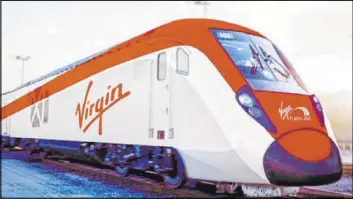  ?? Virgin Trains ?? Virgin Trains Las Vegas has proposed building a station south of the Strip for its high-speed rail project from Las Vegas to Southern California.