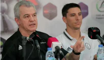  ?? — Photo by Ryan Lim ?? Al Wahda coach Javier Aguirre speaks during a Press conference at Zayed Sports City in Abu Dhabi on Thursday.