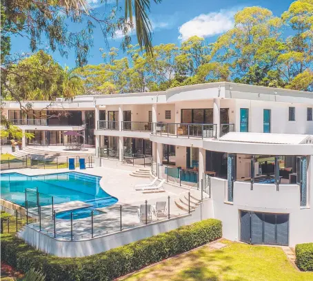  ??  ?? The mansion at 36 Needham Street, Fig Tree Pocket that Clive Palmer paid $7.4 million for in February.