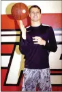  ?? MARK HUMPHREY ENTERPRISE­LEADER ?? Farmington senior Matt Wilson will sign a national letter of intent to play Division II men’s college basketball for Delta State at 1 p.m. Thursday at Cardinal Arena. Wilson plays guard for the Cardinals. He averaged 18 points-a-game last season.