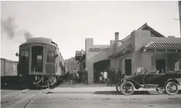  ??  ?? Waldo Twitchell, Railroad depot, Silver City, New Mexico (circa 1915-1920), Negative No. 051083