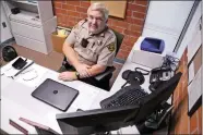  ?? Katharine Lotze
/The Signal ?? (Top) Canyon High School resource officer Deputy Mike Perry in his office on Sept. 7.