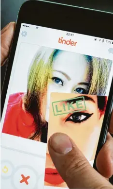  ?? Foto: Mauritius ?? Optionen ohne Ende erscheinen auf Plattforme­n wie Tinder.