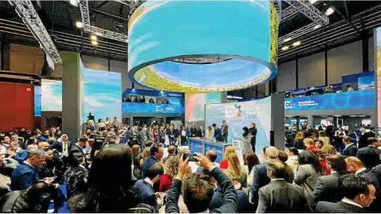  ?? PHOTO: MDB FILES ?? The tourism fair in Madrid is now the world’s largest in terms of attendance .