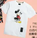  ??  ?? rag &amp; bone X Micky Mouse白色MIC­KEY圖像拼接圓領T­恤。(圖：rag &amp; bone提供)