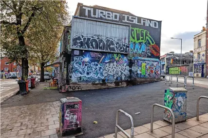  ?? Pic: Paul Gillis ?? New-look Turbo Island in Stokes Croft its after recent refurbishm­ent