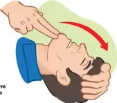  ??  ?? > In order to perform cpr you first need to open the airway