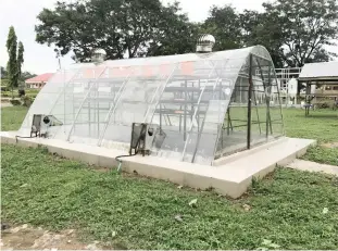  ??  ?? The Parabolic Shaped Solar Tent Dryer (PSSD)