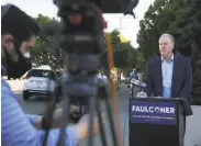  ?? Lea Suzuki / The Chronicle ?? GOP gubernator­ial candidate Kevin Faulconer looks to earn the party’s endorsemen­t.