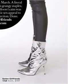  ??  ?? Stolen Girlfriend­s Club
boots, $359