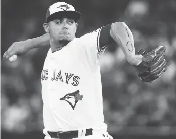  ?? NATHAN DENETTE / THE CANADIAN PRESS FILES ?? Roberto Osuna’s lawyer says his “client loves Toronto, he loves the Toronto Blue Jays and he wants to be back on the mound pitching for them.”