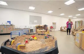  ??  ?? Fun and games A look at the nursery, which is part of the newly completed Tarbolton Community Campus