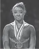  ?? JAY BIGGERSTAF­F/USA TODAY SPORTS ?? Simone Biles revealed in January 2018 that she was abused by Larry Nassar.