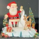 ?? PROFILES IN HISTORY VIA AP ?? The Santa Claus and Rudolph reindeer puppets used in the filming of the 1964 Christmas special “Rudolph the RedNosed Reindeer” are going up for auction.