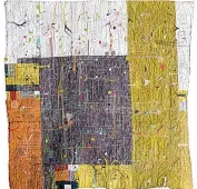  ?? Courtesy of Arkansas Arts Center ?? Memphis artist Paula Kovarik’s Chaos Ensues — a thread, cloth and batting work — won a Delta Award at the Arkansas Arts Center’s “Delta Exhibition.” Kovarik says her mother taught her everything she knows about sewing.