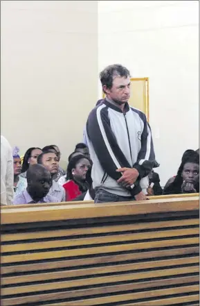  ?? Photo: Namibian Sun ?? Facing trial… Karl Friedrich Eichhoff during a court appearance.