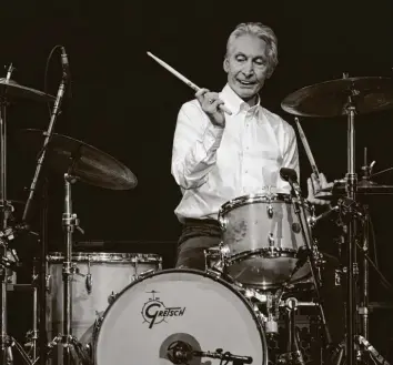  ?? Foto: Carsten Rehder, dpa ?? Am Dienstag im Alter von 80 Jahren gestorben: der Schlagzeug­er Charlie Watts.