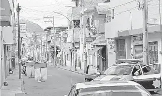  ?? FOTO: EL SOL DEL BAJÍO ?? La calle de Madero, entre Dr. Sámano y Ocampo, fueron el sitio donde dejaron los cuerpos descuartiz­ados./