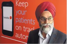  ?? GREG SORBER/JOURNAL ?? Kulmeet Singh is the CEO of Twistle, which developed a healthcare communicat­ions platform to improve efficiency and patient outcomes, that landed a $16 million investment.