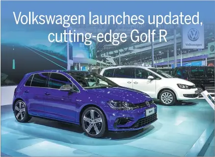  ?? PHOTOS PROVIDED TO CHINA DAILY ?? With high-end technologi­es tailored for Chinese customers, Volkswagen’s New Golf R is the latest of the series to be brought into the Chinese market by Volkswagen Import.