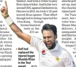  ?? GETTY ?? ■ Asif had replaced the injured leggie Shadab Khan in the Test squad.