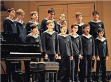  ?? VINCENT TULLO FOR THE NEW YORK TIMES ?? Boys’ choirs date back hundreds of years. The Vienna Boys Choir at Carnegie Hall in New York in December.