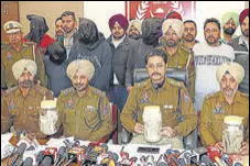  ?? HT PHOTOS ?? The accused in police custody; (below) Amandeep Singh of village Hafizbad in Chamkaur Sahib constituen­cy, who was allegedly the main plotter.