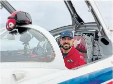  ??  ?? Once upon a time, Steve Sparks was McMaster No. 18. Today, he’s Captain Steve Sparks, Snowbird 6.