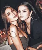  ?? PROVIDED BY TYRELL HAMPTON ?? Respective fans of Hailey Bieber and Selena Gomez are clashing online. There's no winner in a game like that.