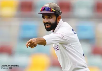  ?? Picture: AFP ?? AJINKYA RAHANE