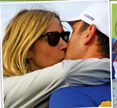  ??  ?? Embrace: Francesco Molinari and wife Valentina