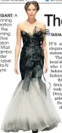  ??  ?? ELEGANT: A stunning creation for the coming festive season by Muzi Mlambo under his label Mita-N Dzyns