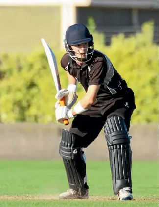  ??  ?? Brad Schmulian nows holds the New Zealand record for the highest first class score on debut.