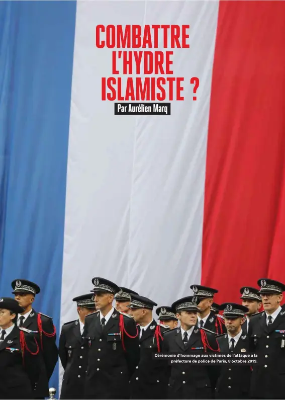  ??  ?? Cérémonie d'hommage aux victimes de l'attaque à la préfecture de police de Paris, 8 octobre 2019.